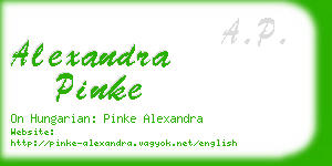 alexandra pinke business card